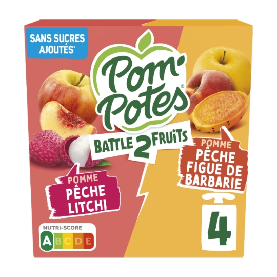 Compote pomme pêche figue POM'POTES