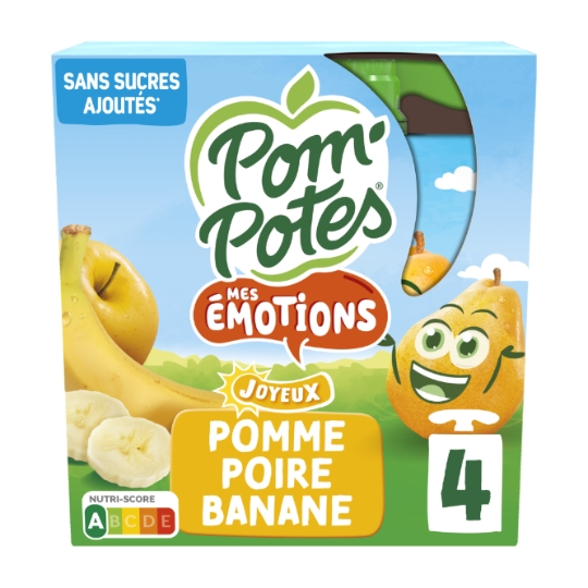 Compote pomme poire banane POM'POTES