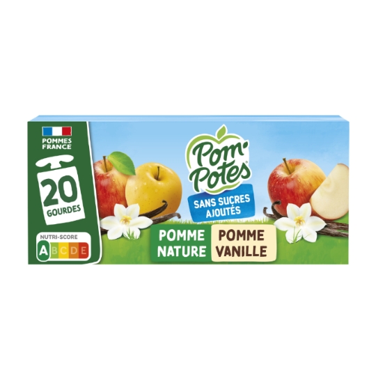 Compote Pomme et Vanille Sans Sucre Ajoutés POM'POTES
