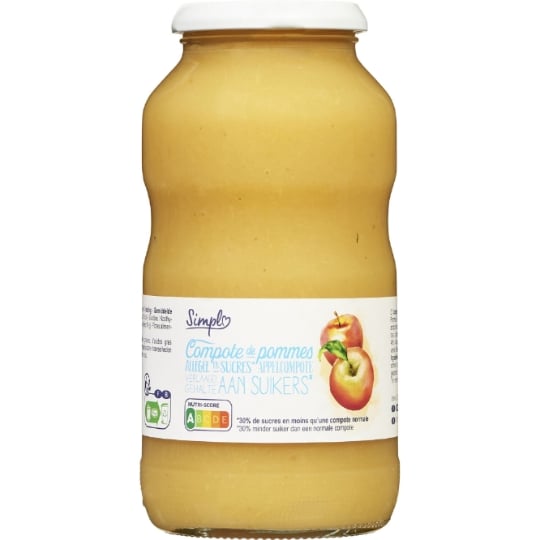 Compote de pommes allégée en sucres