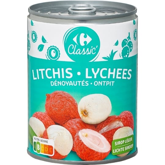 Fruits au Sirop Litchis Dénoyautés CARREFOUR CLASSIC'