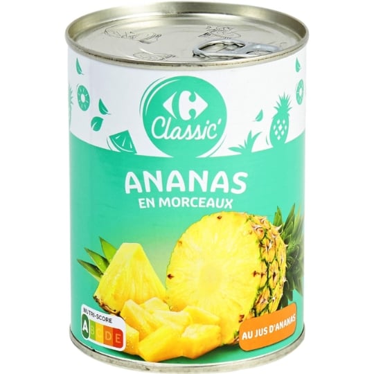 Fruits au Sirop Ananas en Morceaux CARREFOUR CLASSIC'
