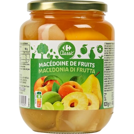 Fruits au Sirop Macédoine de Fruits CARREFOUR CLASSIC'
