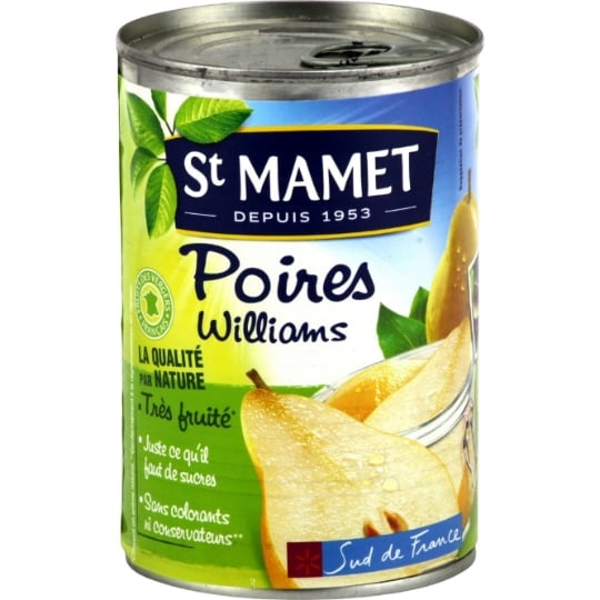 Fruits au Sirop Poires Williams ST MAMET