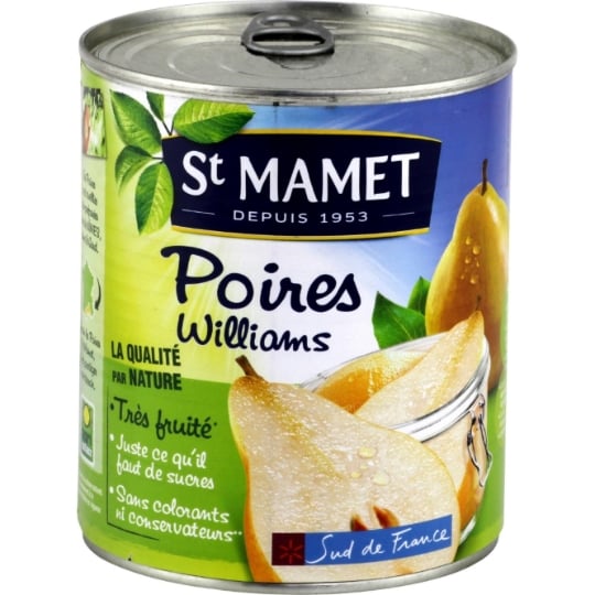 Fruits au Sirop Poires Williams ST MAMET