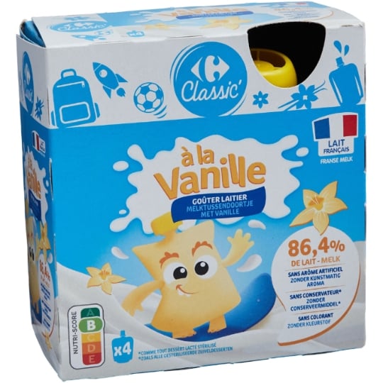 Goûters Laitiers Vanille CARREFOUR CLASSIC'