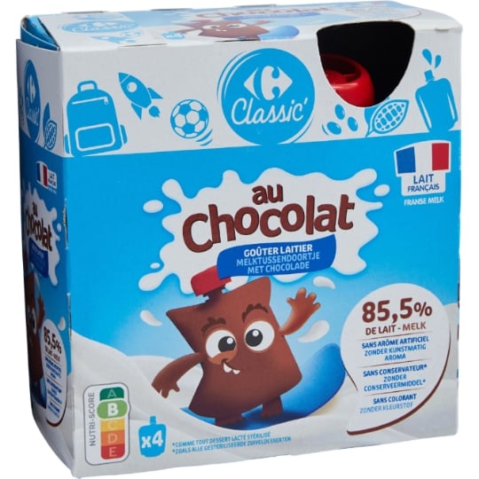 Goûters Laitiers Chocolat CARREFOUR CLASSIC'