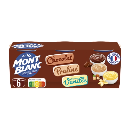 Crème Dessert Assortiments MONT BLANC