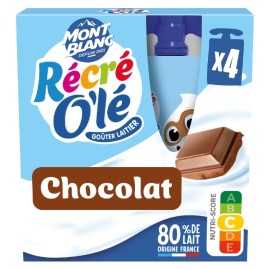 Goûters Laitiers Récré O'lé Chocolat MONT BLANC