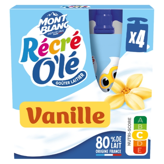Goûters Laitiers Récré O'lé Vanille MONT BLANC