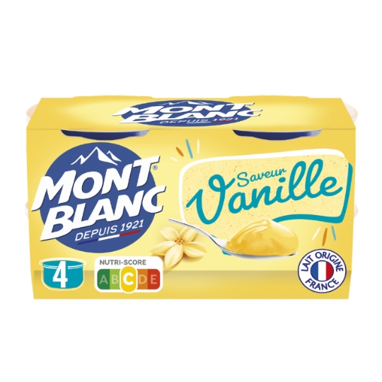 Crème Dessert Vanille MONT BLANC