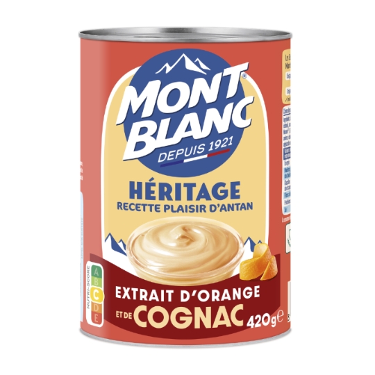 Crème dessert Héritage Recette Plaisir D'antan extrait d'Orange MONT BLANC