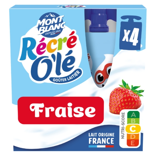 Crème dessert Goûter laitier Fruits Pêche RECRE O'LE