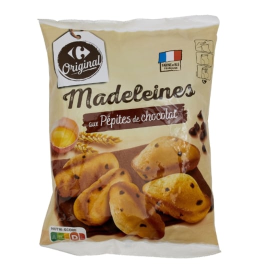 Madeleines pépites de chocolat CARREFOUR
