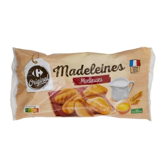 Madeleines moelleuses CARREFOUR ORIGINAL