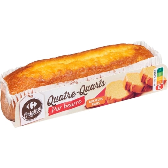 Gâteau Quatre-quarts pur beurre CARREFOUR ORIGINAL