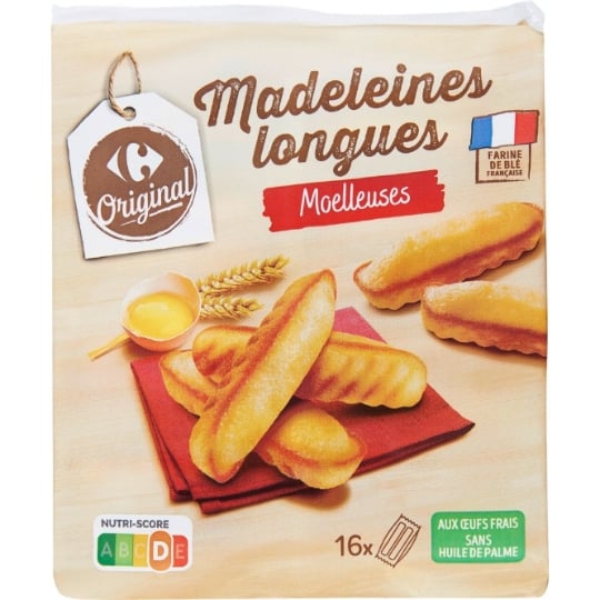 Madeleines longues CARREFOUR ORIGINAL