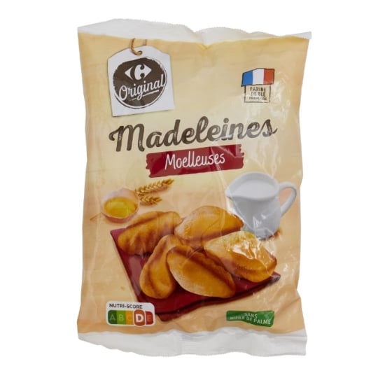 Madeleines moelleuses CARREFOUR ORIGINAL