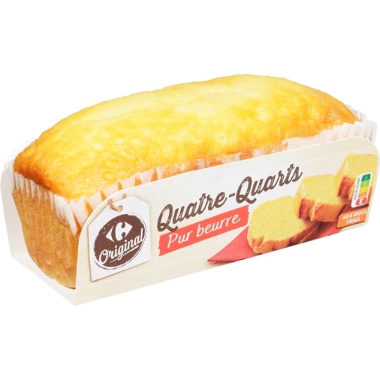 Gâteau Quatre-quarts pur beurre CARREFOUR ORIGINAL