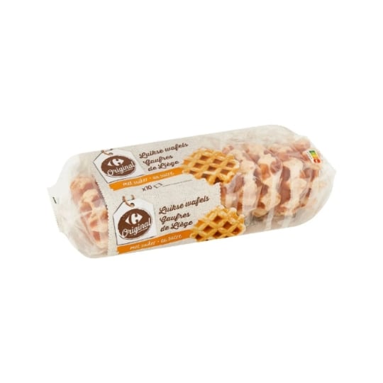 Gaufres de Liège au sucre CARREFOUR ORIGINAL
