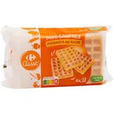 Mini gaufres poudrées au sucre CARREFOUR CLASSIC'