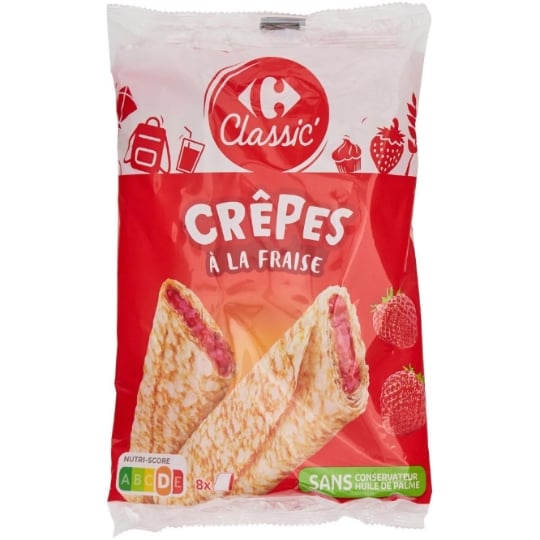 Crêpes à la fraise CARREFOUR CLASSIC'