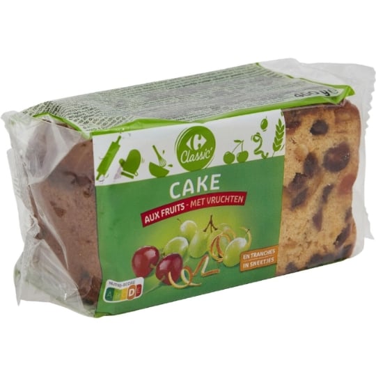 Cake aux fruits en tranches CARREFOUR CLASSIC'