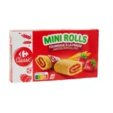 Génoises Fourrage à la Fraise Mini Rolls CARREFOUR CLASSIC'