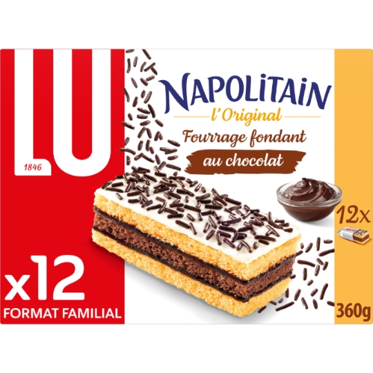 Gâteaux au chocolat L'Original Napolitain LU