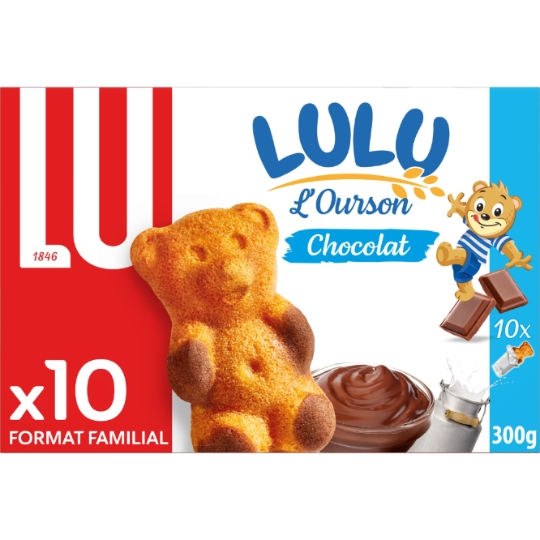 Gâteaux fourrés au chocolat L'Ourson LuLu LU