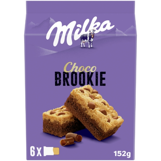 Gâteaux moelleux aux pépites de chocolat Choco Brookie MILKA