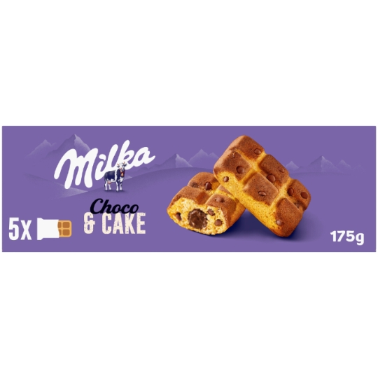 Gâteaux fourrés au chocolat et aux pépites de chocolat Cake & Choc MILKA