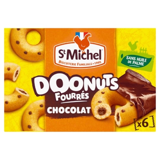 Gâteaux Doonuts Fourrés Chocolat ST MICHEL