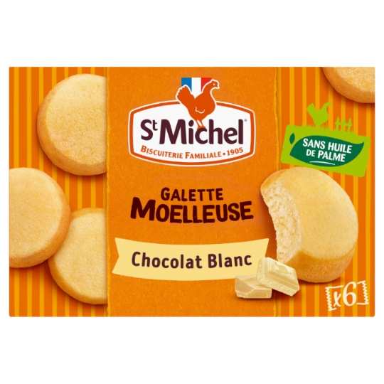 Galettes Moelleuses Chocolat blanc ST MICHEL