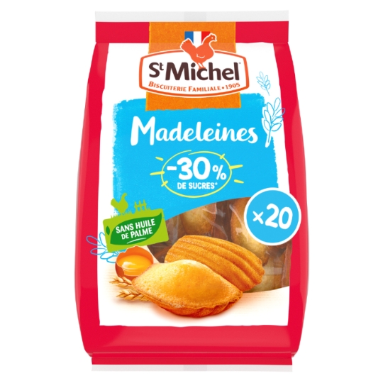 Madeleine individuelle -30% de sucres ST MICHEL