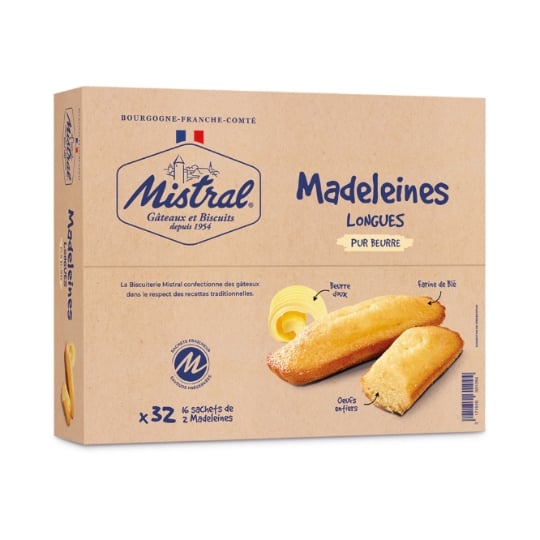 Madeleines Pur Beurre BISCUITS MISTRAL