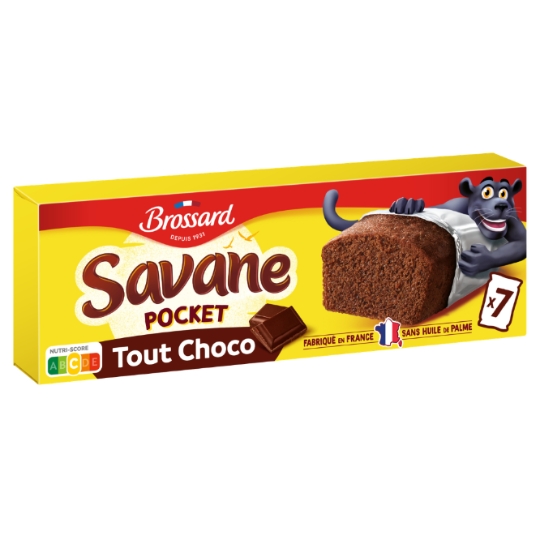 Gâteaux Moelleux Savane Pocket Tout Chocolat BROSSARD