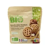Biscuits fourrés de pâte à tartiner aux noisettes bio CARREFOUR BIO