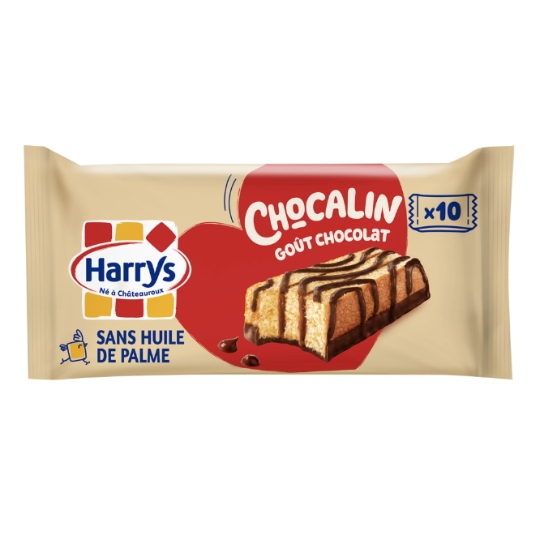 Gâteaux moelleux Cacao et Chocolat Chocalin sans Huile de Palme HARRYS