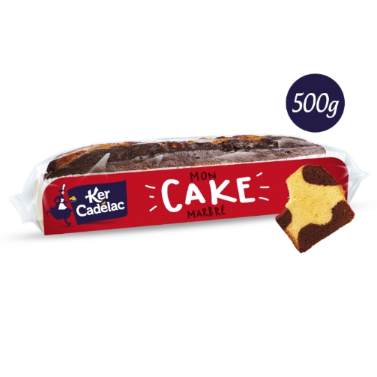 Gâteau barre marbrée cacao KER CADELAC
