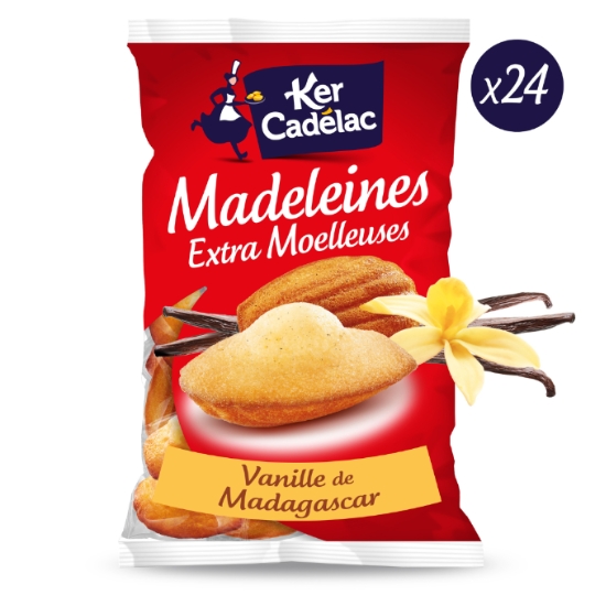 Madeleine vanille de Madagascar extra moelleuse KER CADELAC