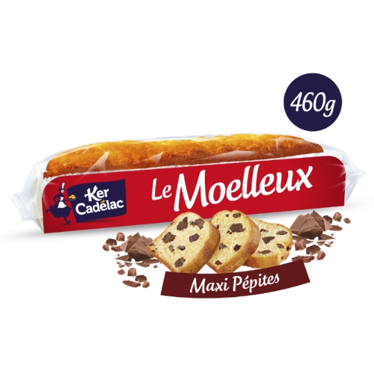 Gâteau Maxi Pépites de Chocolat le Moelleux KER CADELAC