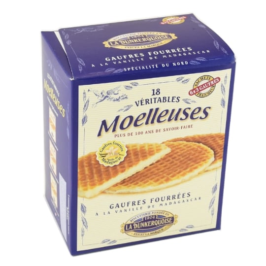 Gaufres Fourrées Vanille Les Moelleuses LA DUNKERQUOISE