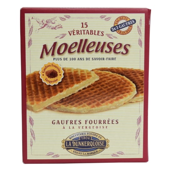 Gaufres Fourées Vergeoise LA DUNKERQUOISE