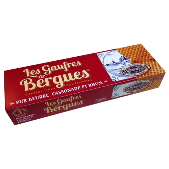 Gaufres Fines de Bergues Pur Beurre et Rhum LA DUNKERQUOISE