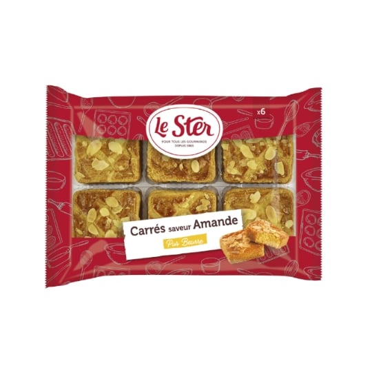 Carrés Saveur amande pur beurre LE STER