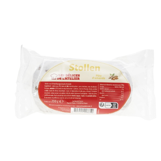 Stollen à la Pâte d'Amande LES DELICES DE L'ATELIER