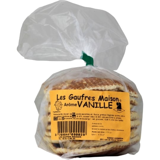 Gaufres arôme vanille LES GAUFRES MAISON