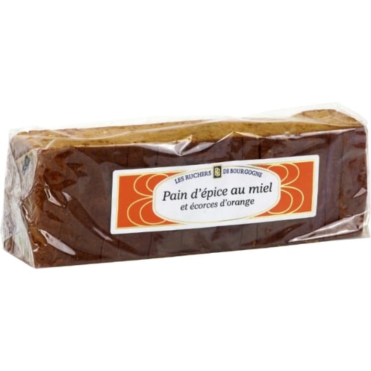 Pain d'épices miel écorces d'orange LES RUCHERS DE BOURGOGNE