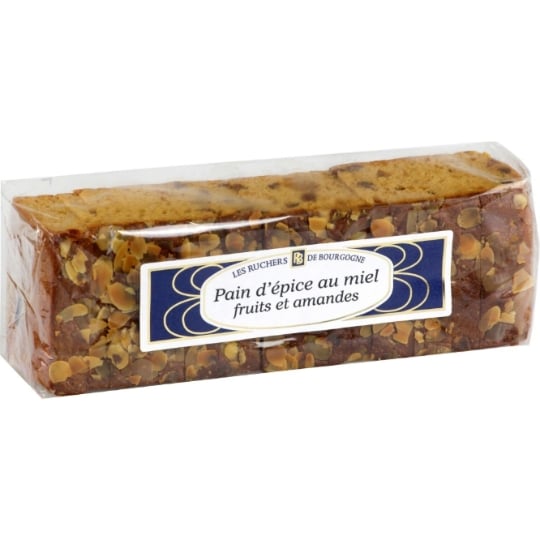 Pain d'épices au miel fruits amandes LES RUCHERS DE BOURGOGNE